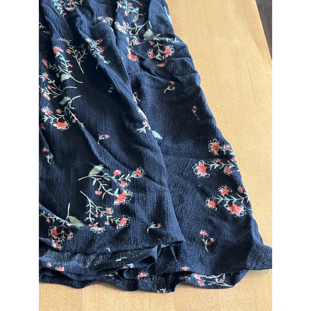 Free People Black Floral Sleeveless Snap Out Of It Swing Dress Tunic Sz M Medium - Picture 5 of 11